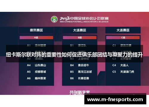 纽卡斯尔联对阵的重要性如何促进俱乐部团结与凝聚力的提升